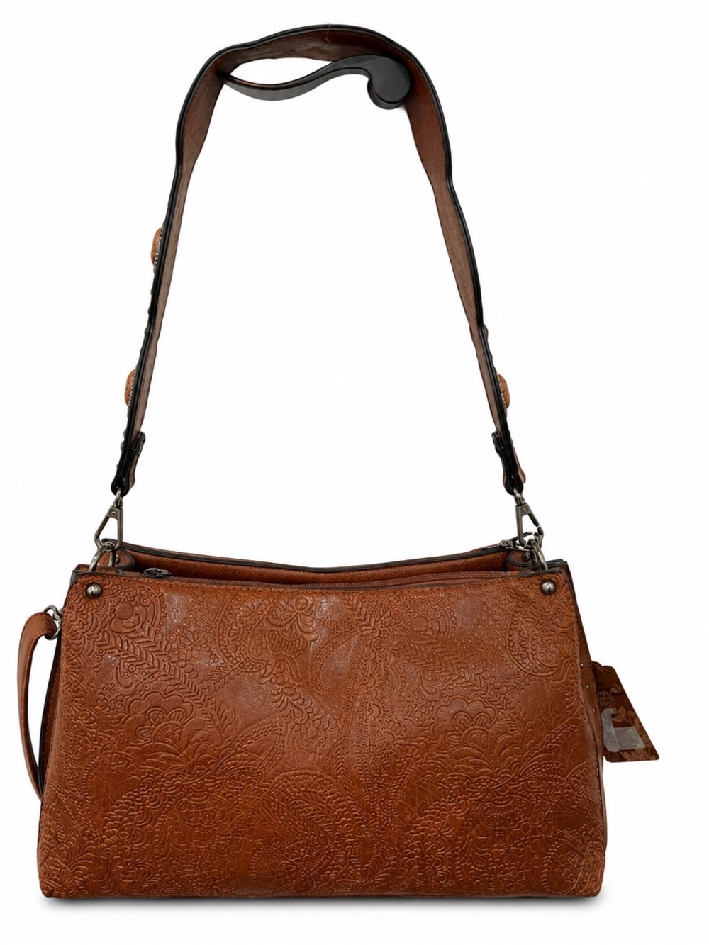 Western Boho embossed crossbody